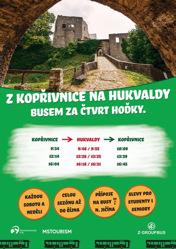 Z Kopřivnice na Hukvaldy za 15 minut